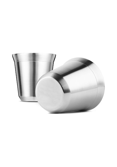 Paslanmaz Çelik Kahve Fincanı Paslanmaz Çelik Isı Yalıtımlı Metal Kupa Çift Katmanlı Kahve Fincanı Evde Kahve İçin Diğer