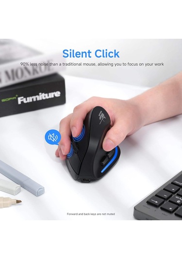 F-35b Bluetooth Type-c Giriş Oyuncu Dikey Ergonomik Mouse 2400dpı