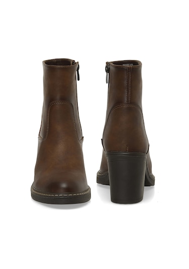 Butigo 24k-627 4pr Taba Kadın Topuklu Bot 000000000101924995 Taba