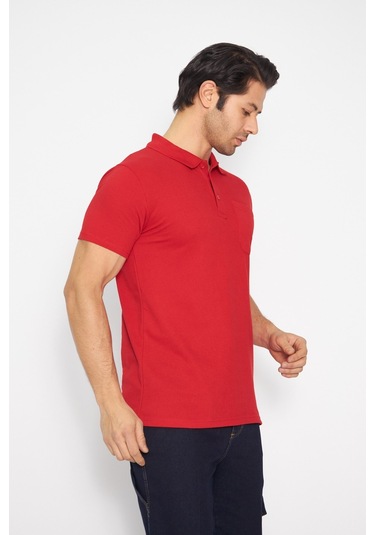 Orange Safety Kırmızı Kısa Kol Polo Yaka T-shirt