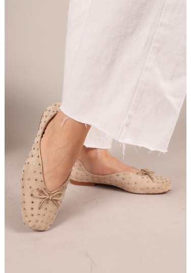 Botrop Fiyonklu Süet Babet Bej-8300 Bej