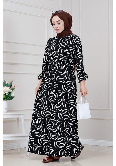 Beli Tünelli Karin Elbise-siyah-5330 Siyah