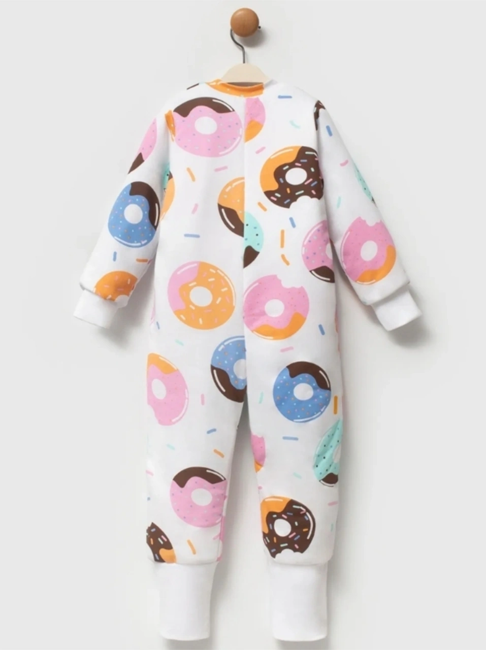 Fermuarlı Bisiklet Yaka Uyku Tulumu Çoraplı Patikli 2,5 Tog Çok Renkli