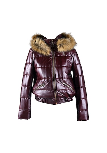 U.S. Polo Assn. Kadın Deri Mont Wp24012 Bordo