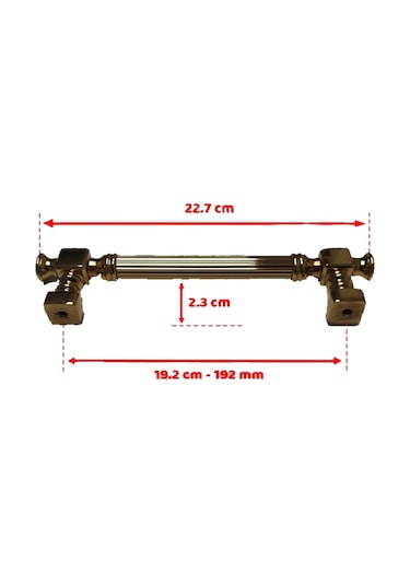 Doğanlar AL344 Kulp Mat Siyah 128 MM