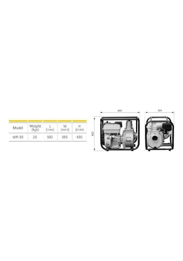 Gardenpro Wp-30 Benzinli Su Motoru 3x3 Yeni