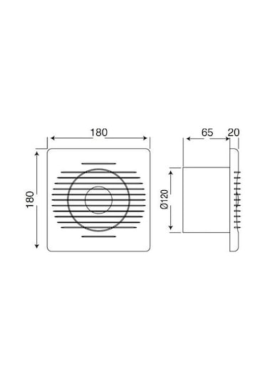 Mutlusan Me-fan 120 Banyo Tuvalet Aspiratör 001 211 000120 00 00