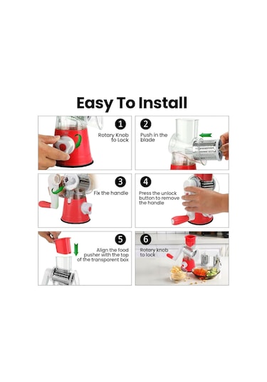 Döner Peynir Dilimleyici, 3'ü 1 Arada Paslanmaz Çelik Mutfak Gereçleri Mandolin Sebze Dilimleyici Döner Peynir Dilimleyici Mutfak Gereçleri Mavi