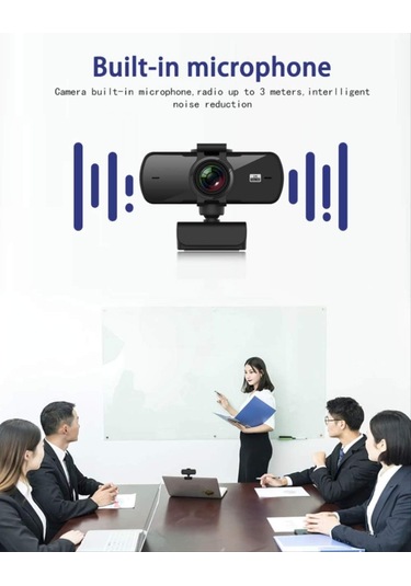 2k Webcam Dahili Mikrofon Usb Fiş Gizlilik Kapak Bilgisayar Çevreselleri Web Kamerası Pc Dizüstü Bilgisayar İçin Web Kamerası