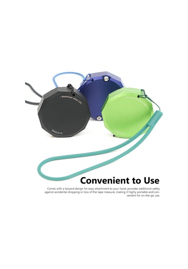 Moveevo 2m Metal Şerit Ölçer, Mini Taşınabilir Alüminyum Çelik Metre, Gergin Yaylı Abs Kasa, Ev İnşaatı Ve El İşleri İçin