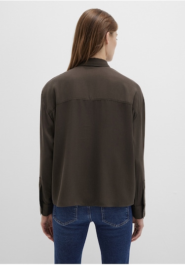 Mavi - Kahverengi Gömlek 1211354-71540 Kahverengi