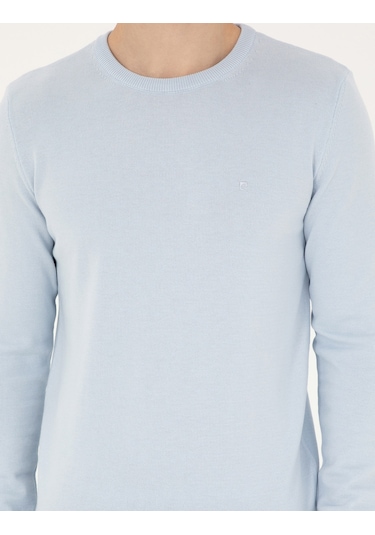 Pierre Cardin Erkek Açık Mavi Kazak /triko 50296575-vr003 Açık Mavi