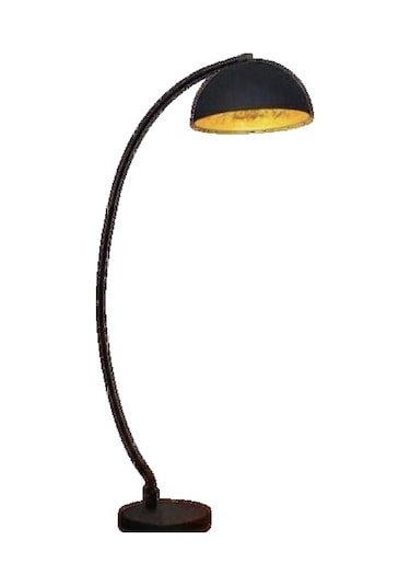 Mylights Retro Rustik Köşe Lambader Mafsalı Harekli Başlık Ret Siyah