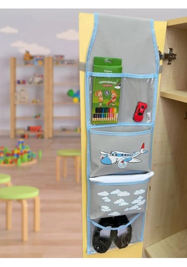 Okkey Anaokulu İçin Dolaplarda Cepler 74678669 Gri