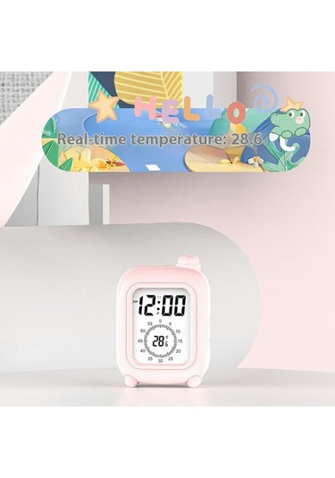 Mini Bavul Şeklinde Şarj Edilebilir Görsel Zamanlayıcı Saat Çalışma, İş, Öz Disiplin Ve Zaman Yönetimi Aracı - Mavi Mavi