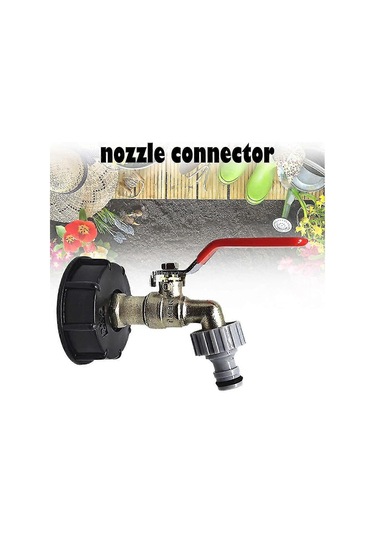 Tank Musluğu 1000l S60x6 Ibc Musluk Bağlantısı 1/2" Hortum Bağlantısı, Tahliye Tankı