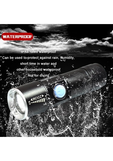 Sones Usb Ultraviyole El Feneri Yeşim Tanımlama Floresan Dedektörü Siyah 365nm Siyah