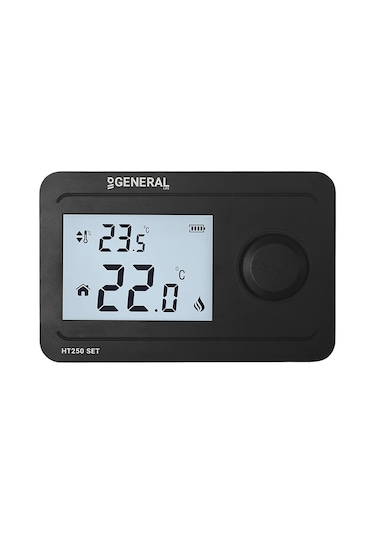 General HT250 SET Kablosuz Oda Termostatı Siyah