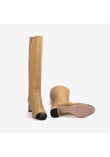 Mocassini Kadın Çizme M102 Siyah Napa