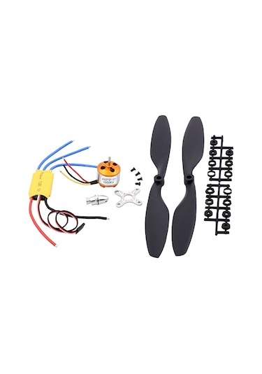 Aubyhe A2212 1000kv Brushless Motor + 30a Esc + 1045 Nylon Perde Seti 2-3 Li-poly Pil Uyumlu