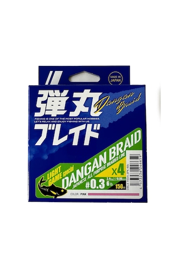 Mc Dangan Braid İp Dbl4 Pe Lrf İp Misina 150m Pink 0.4 Pe