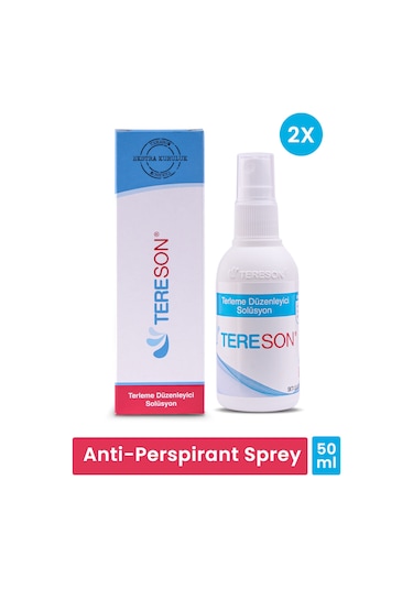 Tereson El Ayak ve Koltuk Altı Terleme Önleyici Sprey 2 x 50 ML