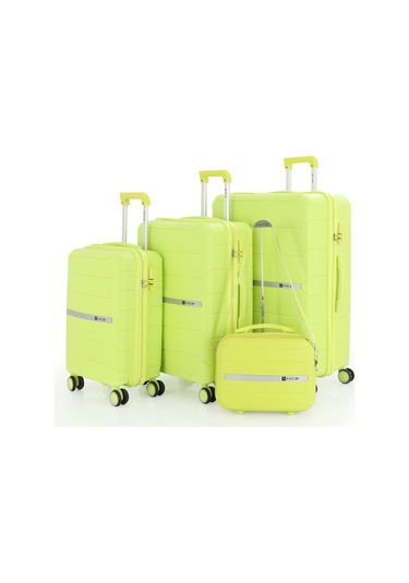Mçs Polipropilen 4'lü Valiz Seti V366 Açık Sarı
