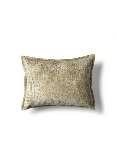 Kırlent İthal Kadife Kumaş 3'lü Set - Yumuşak Dokulu Dekoratif Özel Tasarım Kırlent Kılıfı Ekru