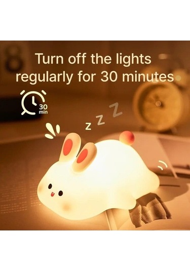 Novahub Koyun Led Gece Lambası: Sevimli Panda & Tavşan Usb Şarjlı Z Başucu Dekor Çocuk Gece Işıkları 57000013 Koyun