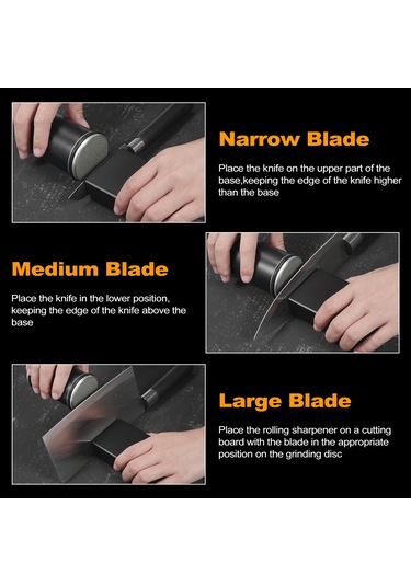 Youtek "ahşap Bıçak Bileme Aleti - 15 Ve 20 Açılı 2 Taş Bloklu Profesyonel Mutfak Bileyici"