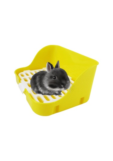 Mufunye Evcil Hayvan Kumu Tuvalet Eğitme Kafes Yatak Kutusu Tavşan Çinçilya Gine Domuzu İçin