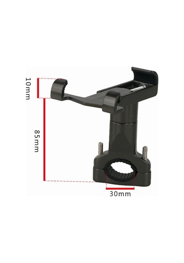 Moly Alüminyum Bisiklet Motosiklet Telefon Tutucu 55-100mm Cihaz İçin Güçlü Sabitleme - Titanyum Rengi