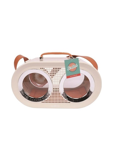 M-Pets Radio Kedi ve Küçük Irk Köpek Taşıma Çantası Beyaz 50 x 23 x 31 CM