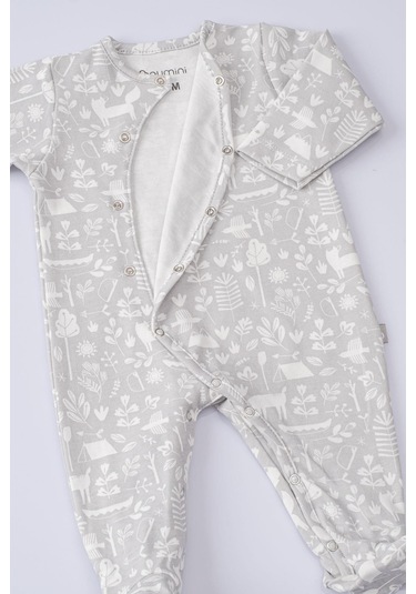 Boumini Bebek Patikli Tulum Doğada Macera-açık Gri Açık Gri