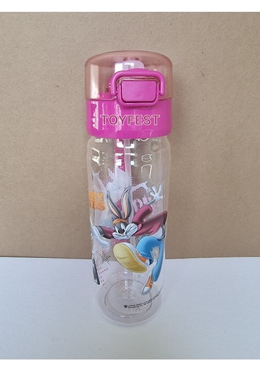 Pipetli Suluk Matara - Kilit Kapaklı Looney Tunes Lisanslı Temalı - 500 Ml