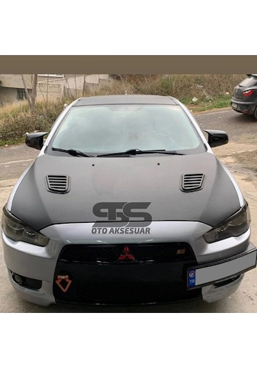 Mitsubishi Lancer 2008-2013 Uyumlu Batman Yarasa Ayna Kapağı Piano Black Abs Plastik