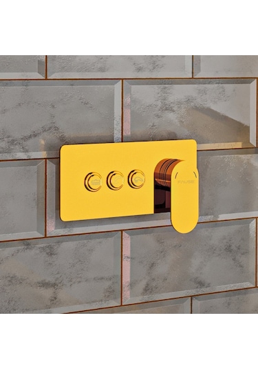 Fause Ankastre Banyo Bataryası Comfort 3 Yönlü Gold Kab103-3G Gold