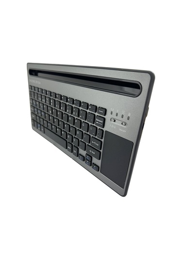 Touch Pad'li Bluetooth Klavye 10 Metreye Kadar Çalışma Aralığı Lithium Pil 291 X 154 X16 Mm