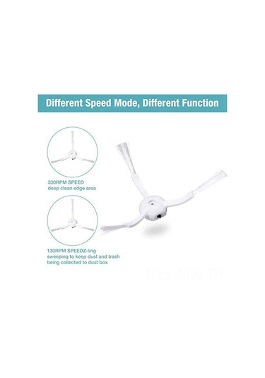 Moveevo Xiaomi Taş Robot Süpürge Fırça Ve Hepa Filtre Seti - 2 Adet Ana Fırça + 4 Yan Fırça + 4 Filtre