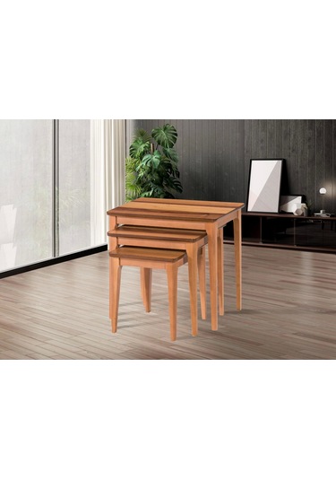 Nivemeshome Milano Ceviz Zigon Sehpa Ceviz