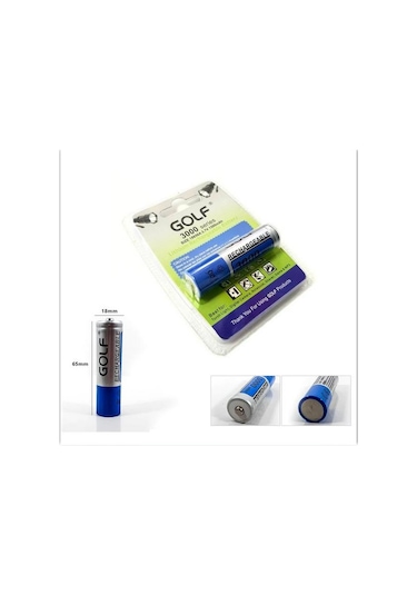 18650 Golf 3000 Serıes 3.7v 1500mah Lithium Şarjlı Fener Pili