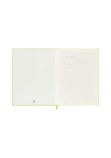 Moleskine Classic Sert Kapak Çizgisiz Defter 19x25 Lemon Green Sarı
