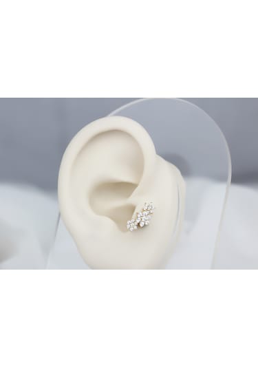 Glorria Altın Çiçek Tragus Piercing 59657101