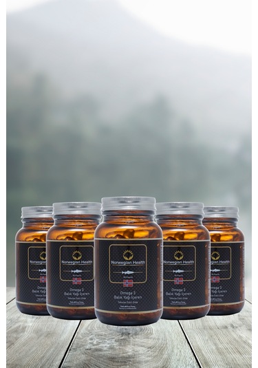 ﻿Norwegian Health Omega 3 1000 MG Somon&Morina Balık Yağı 5 x 60 Kapsül﻿﻿
