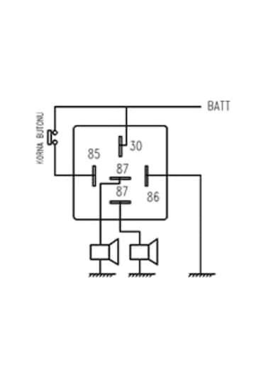 İki Adet Mini Role 12v, 5 Uçlu, 40 A, Far, Korna, Fan, Lpg Role
