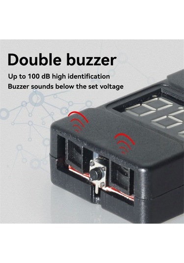 Anjiexun Bbx1-8s 1-8s 2ın1 Lipo Pil Voltaj Test Cihazı Kılıflı