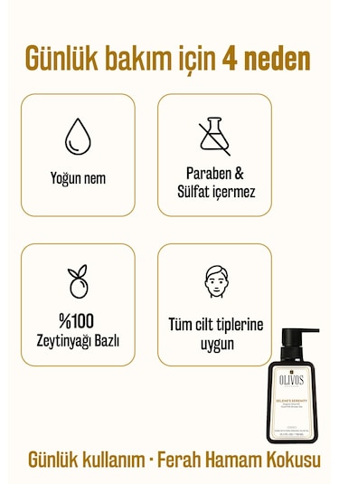 Olivos Saf Zeytinyağlı ve Keçi Sütlü Duş Jeli 750 ML