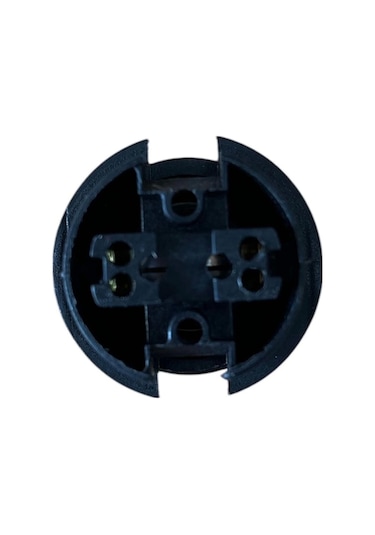 Italyan E14 Duy Mini Duy Bakalit Geçmeli Yarım Diş Siyah 250v-2a 5 Adet