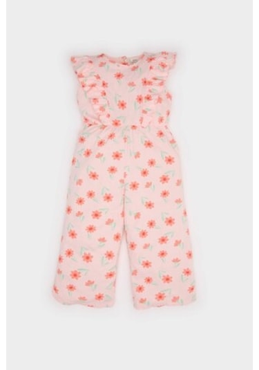 DeFacto Kız Bebek Çiçekli Tulum E5791A525SMPN127 Pembe