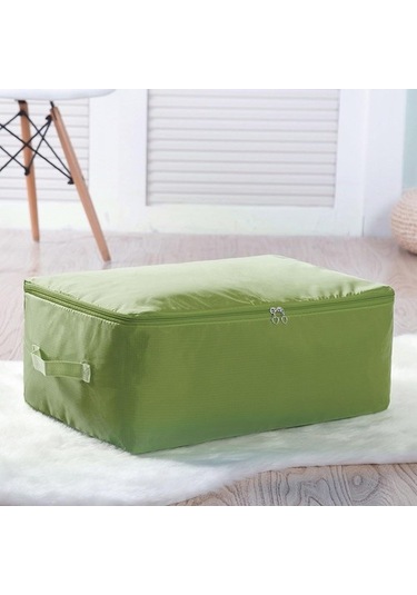 Unimarket Katlanabilir Yorgan Saklama Çantası 2 Yönlü Fermuarlı Yerden Tasarruflu Nevresim Takımı Yeşil 2xl 0bttr9